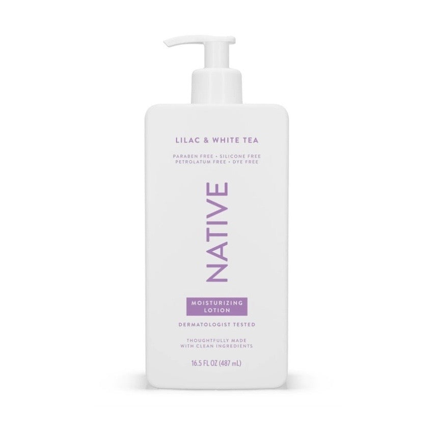 Native Body Lotion Contains Naturally Derived Plant-Based Moisturizers