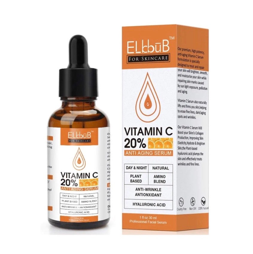 Premium 20% Vitamin C Serum For Face with Hyaluronic Acid, Retinol & Amino Acids