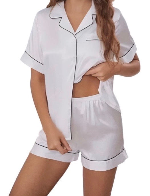 Women's Silk Satin Pajamas Set