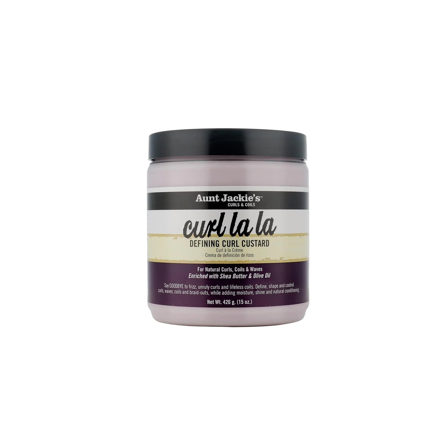 Aunt Jackies Curl La La Defining Curl Custard 15 Ounce Jar