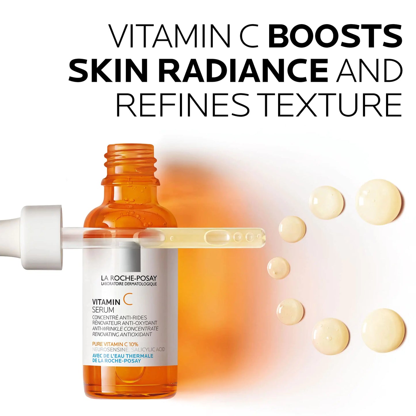 La Roche-Posay Pure Vitamin C Face Serum with Hyaluronic Acid & Salicylic Acid