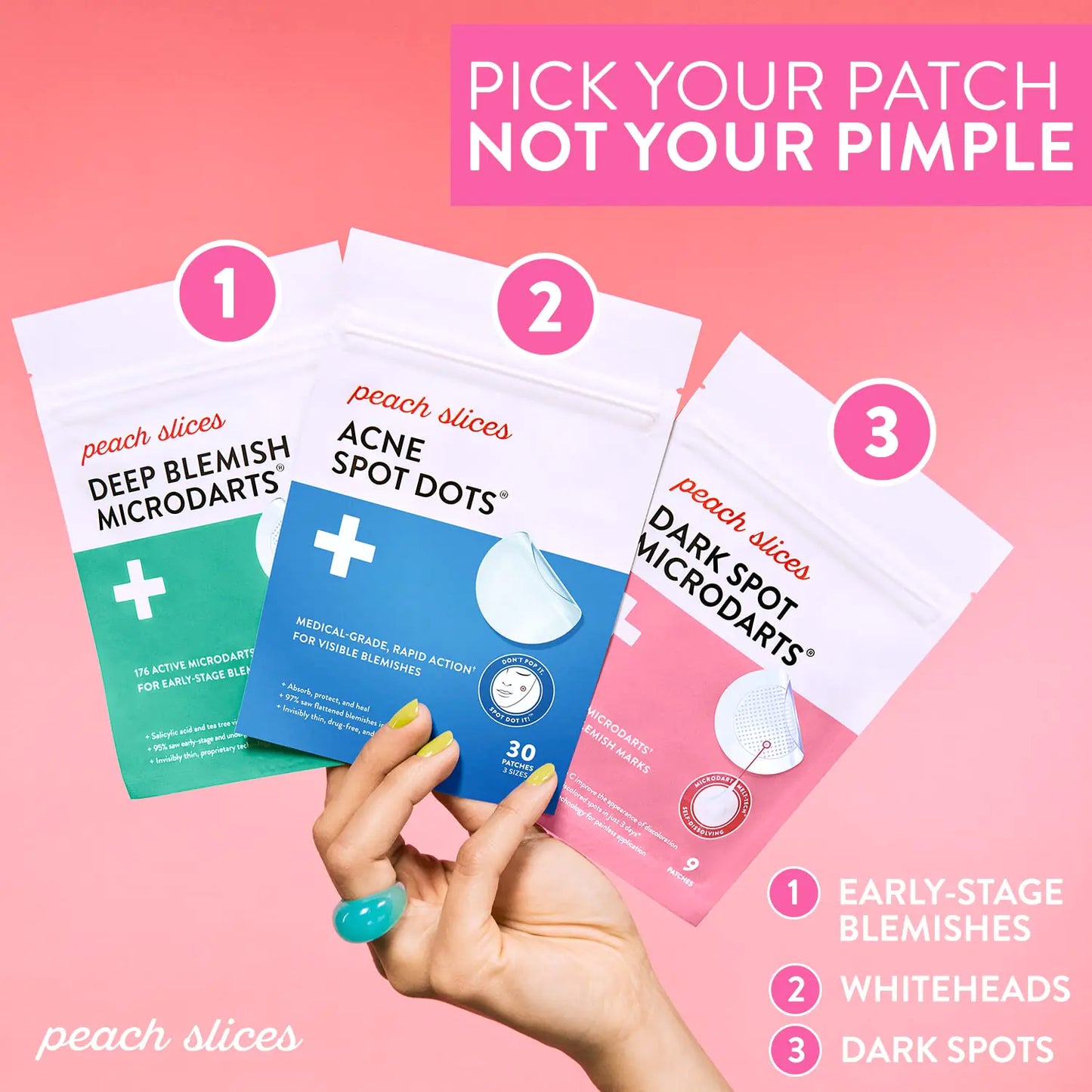 Peach Slices | Acne Spot Dots | Hydrocolloid Acne Patches