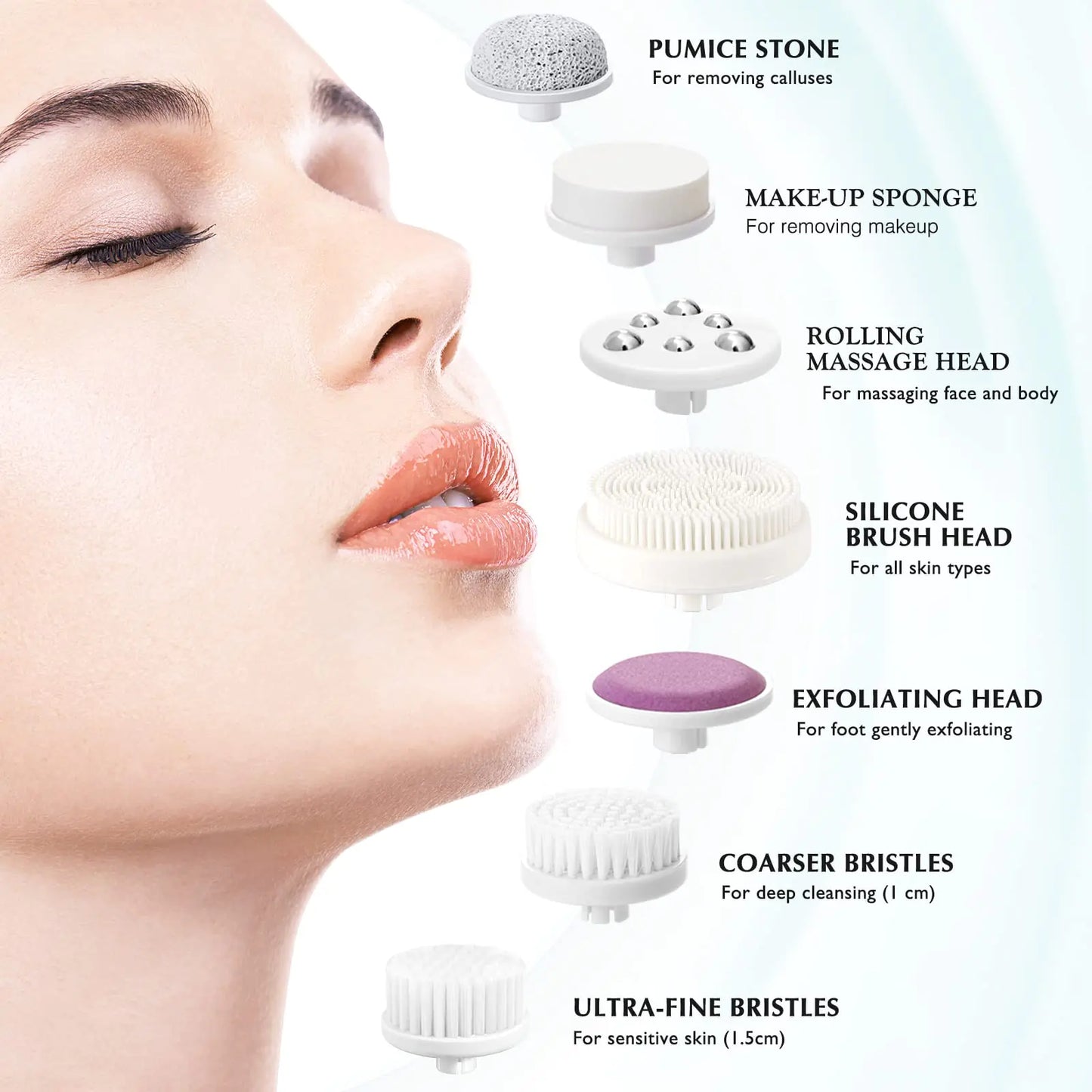 COSLUS Facial Cleansing Brush Silicone Face Scrubber