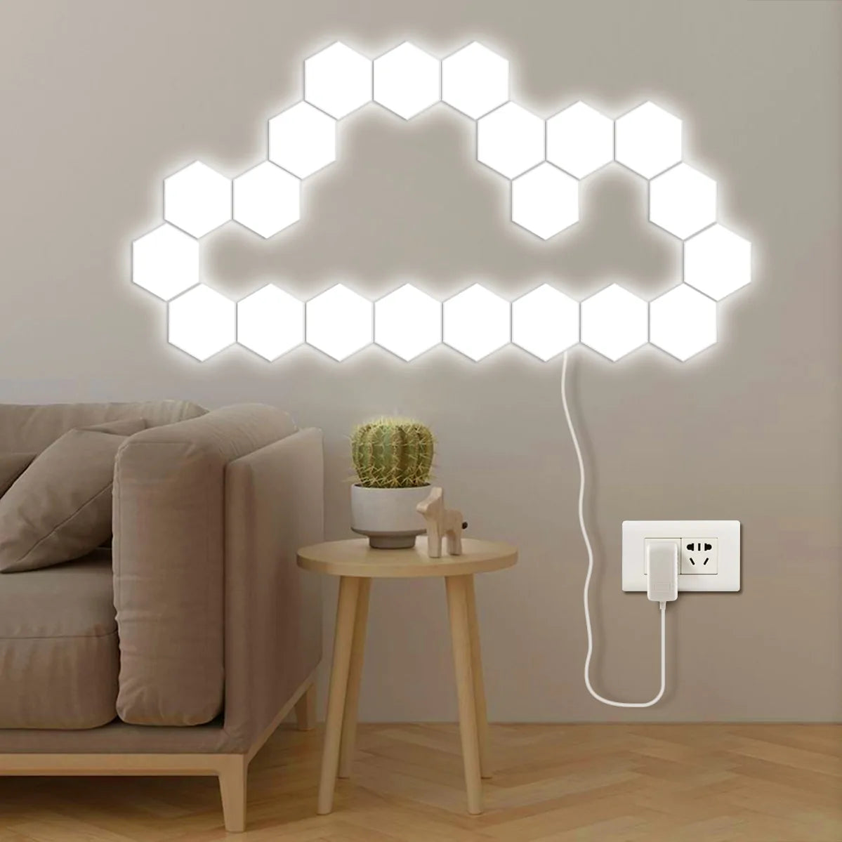 Lámpara LED hexagonal