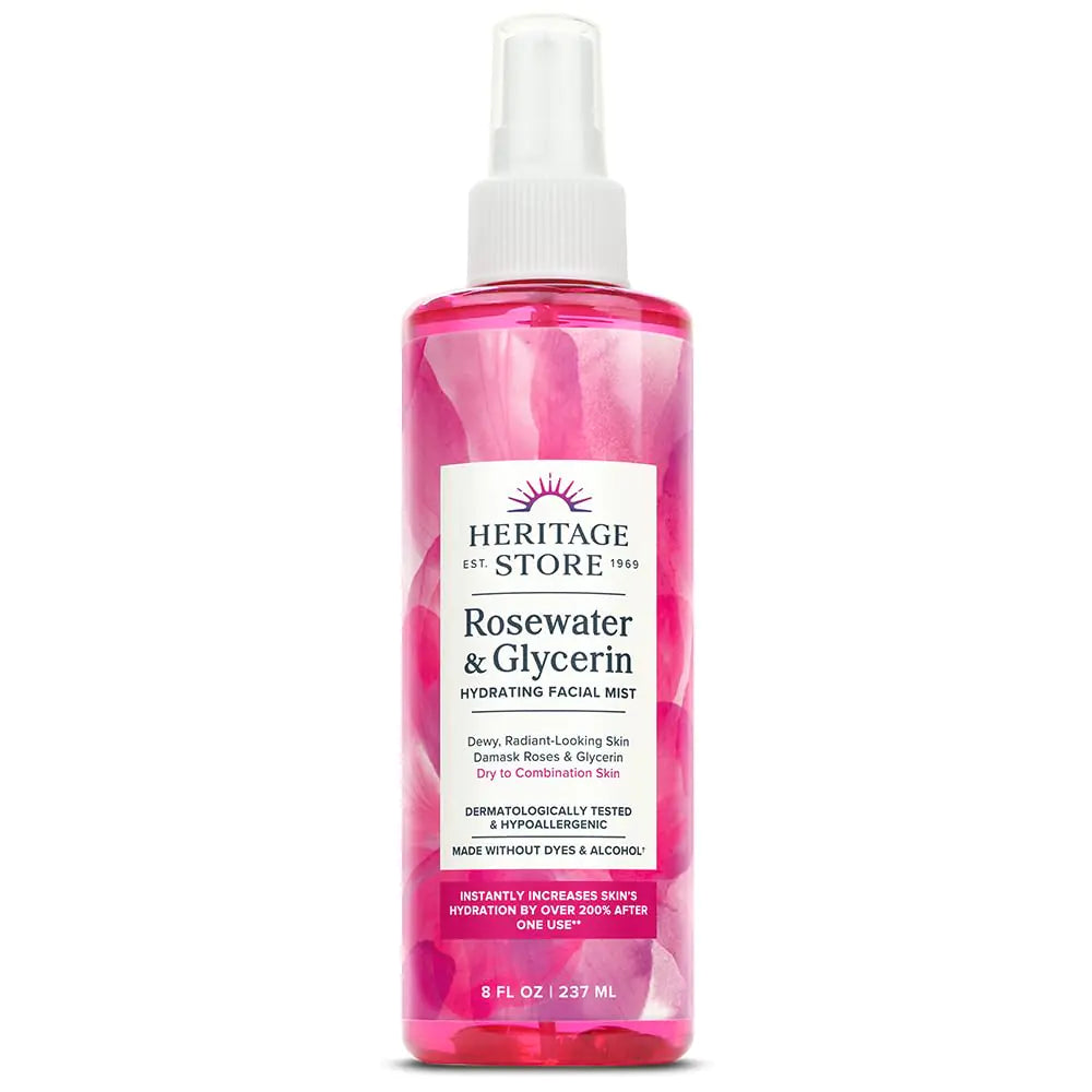 HERITAGE STORE Rosewater & Glycerin Hydrating Facial Mist