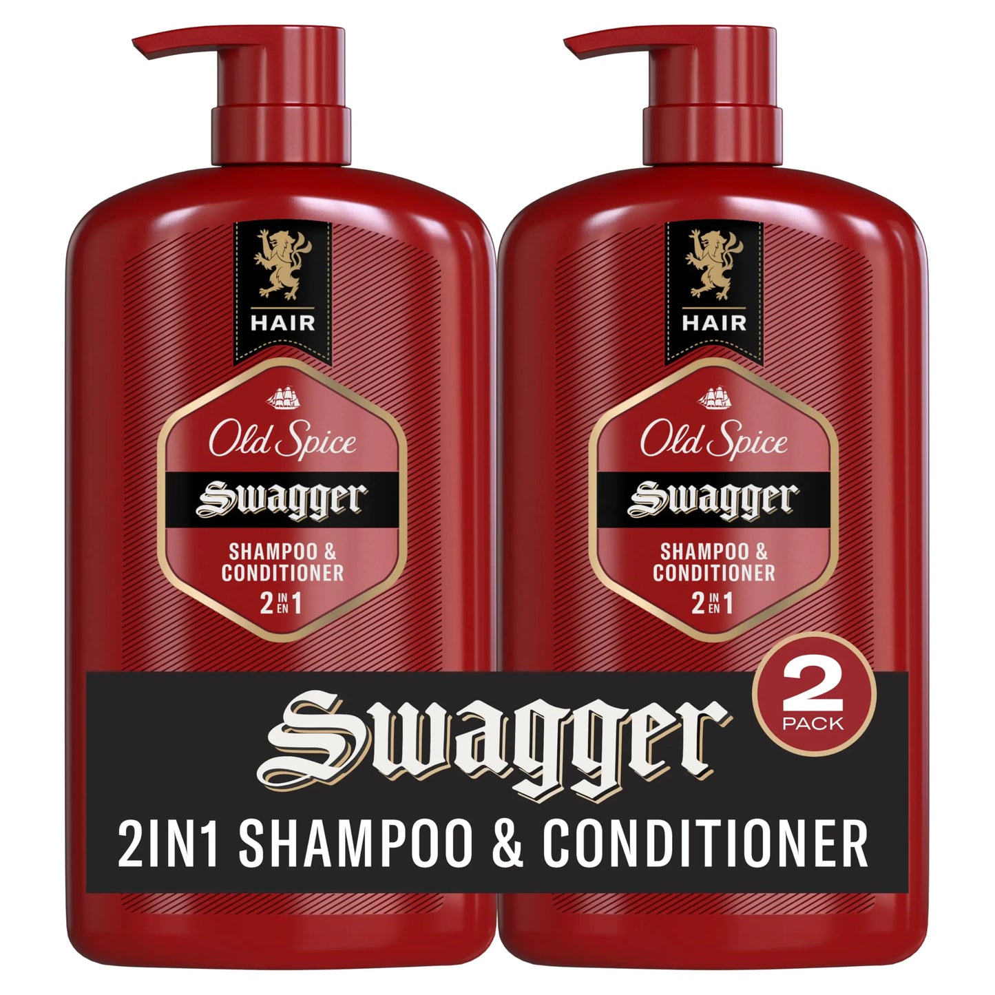 Old Spice Swagger 2-in-1 Shampoo and Conditioner Set for Men