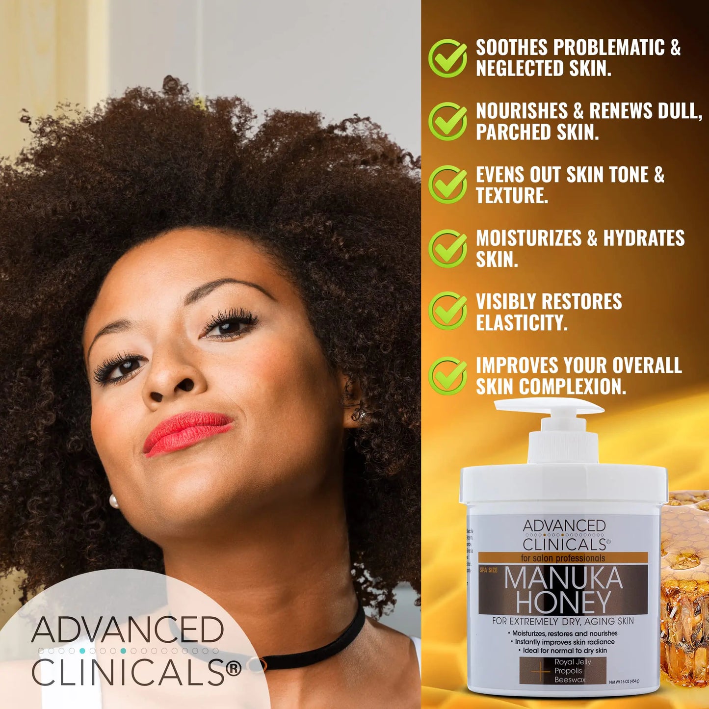 Advanced Clinicals Manuka Honey Cream