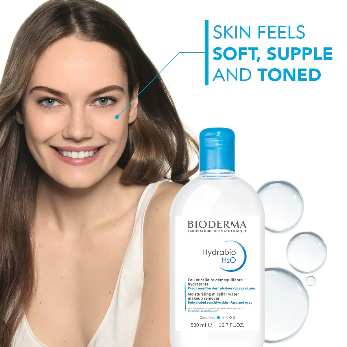 Bioderma - Hydrabio H2O Micellar Water - Face Cleanser and Makeup Remover