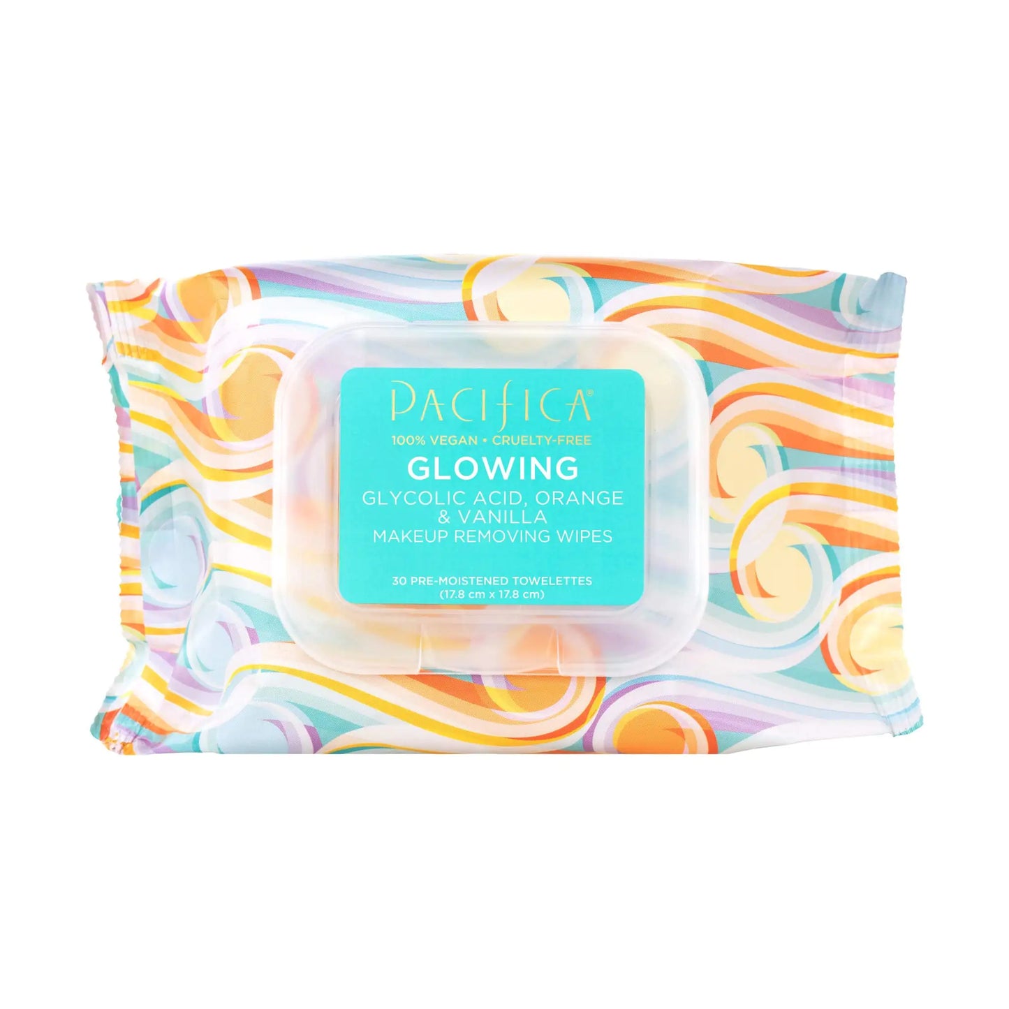 Pacifica Beauty Glowing Glycolic Acid, Orange & Vanilla Makeup Remover Wipes