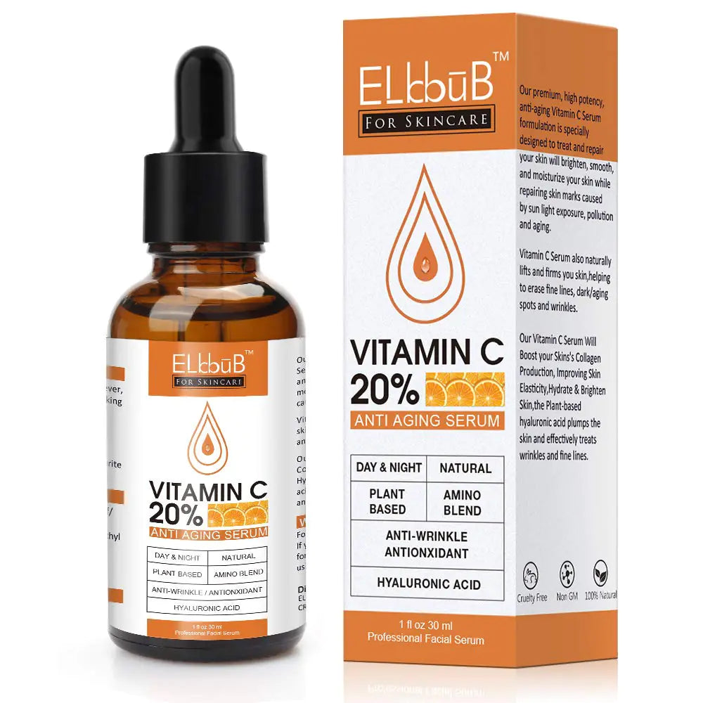 Premium 20% Vitamin C Serum For Face with Hyaluronic Acid, Retinol & Amino Acids