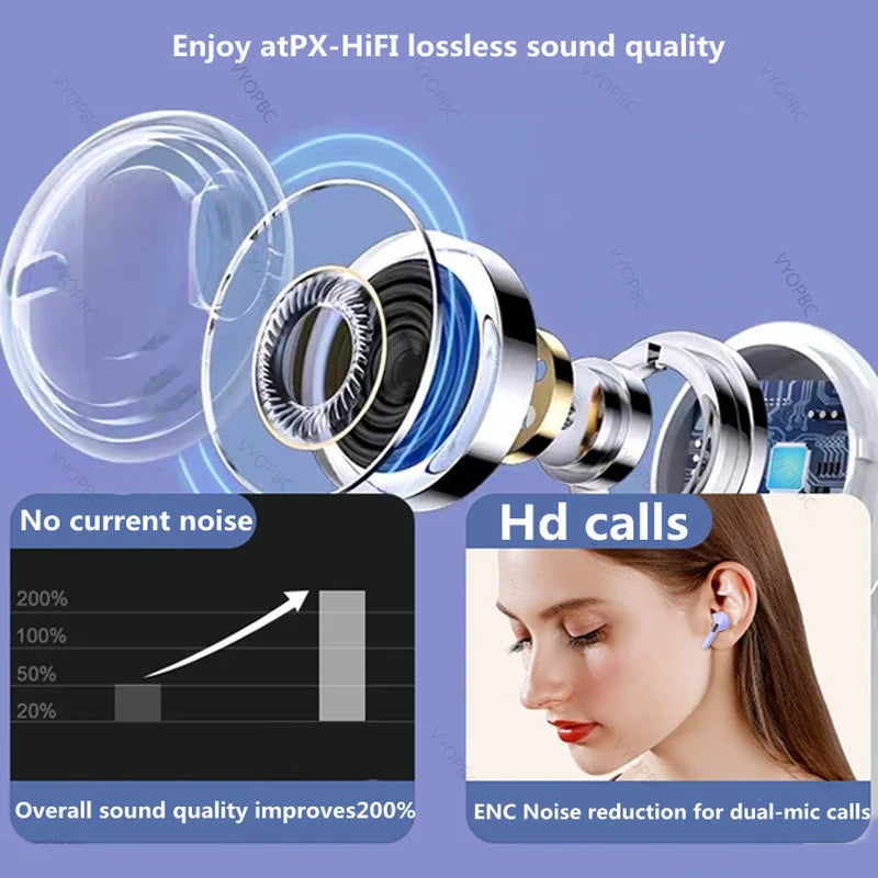 Air Pro 6 TWS Wireless Headphones Fone Bluetooth