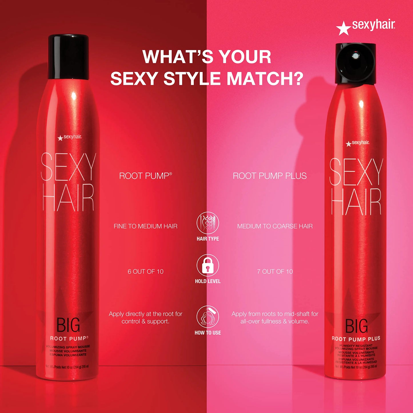 SexyHair Big Root Pump Plus Volumizing Spray Mousse