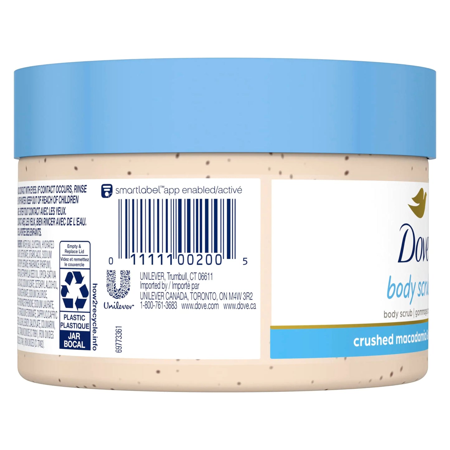 Dove Scrub Macadamia & Rice Milk