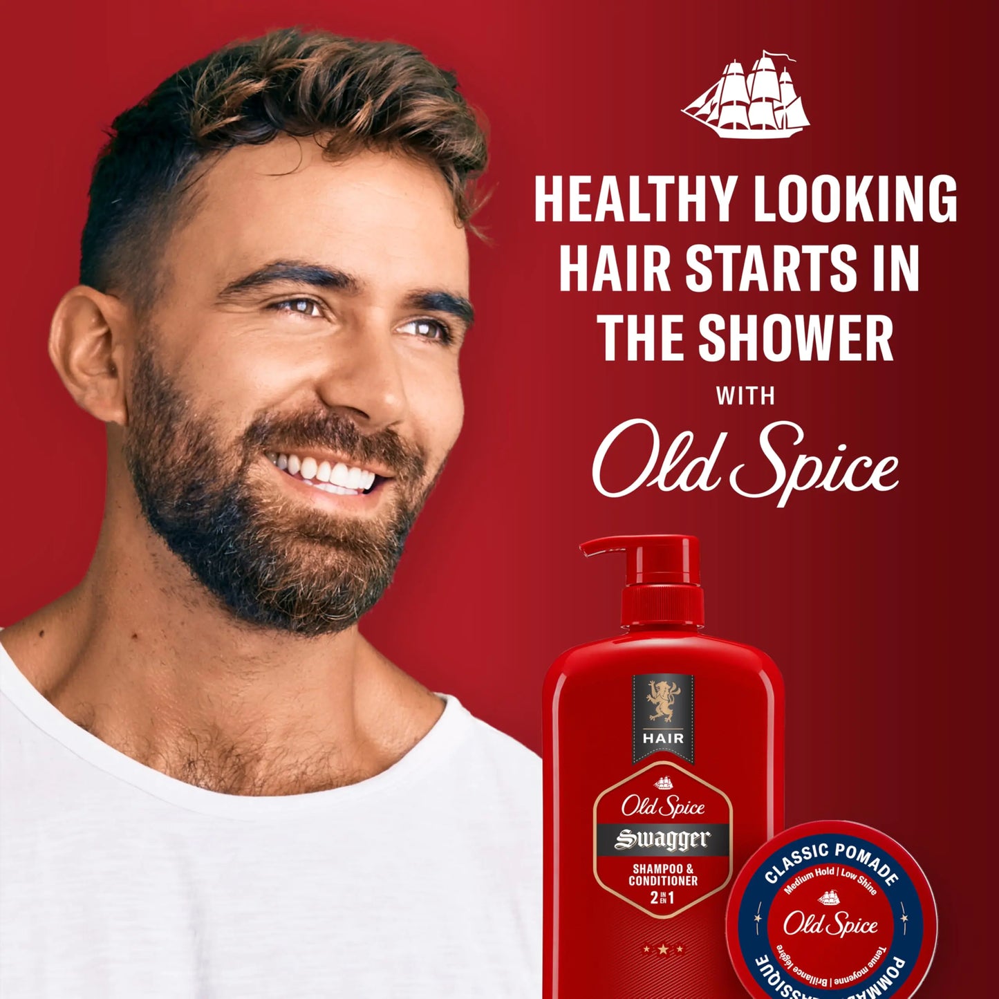 Old Spice Swagger 2-in-1 Shampoo and Conditioner Set for Men