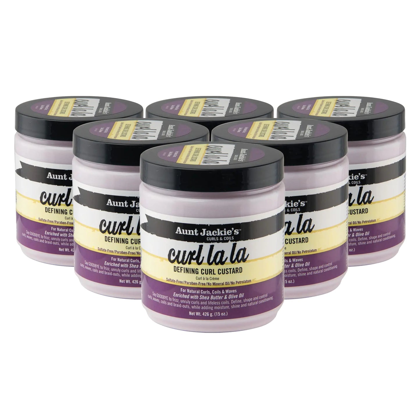 Aunt Jackies Curl La La Defining Curl Custard 15 Ounce Jar