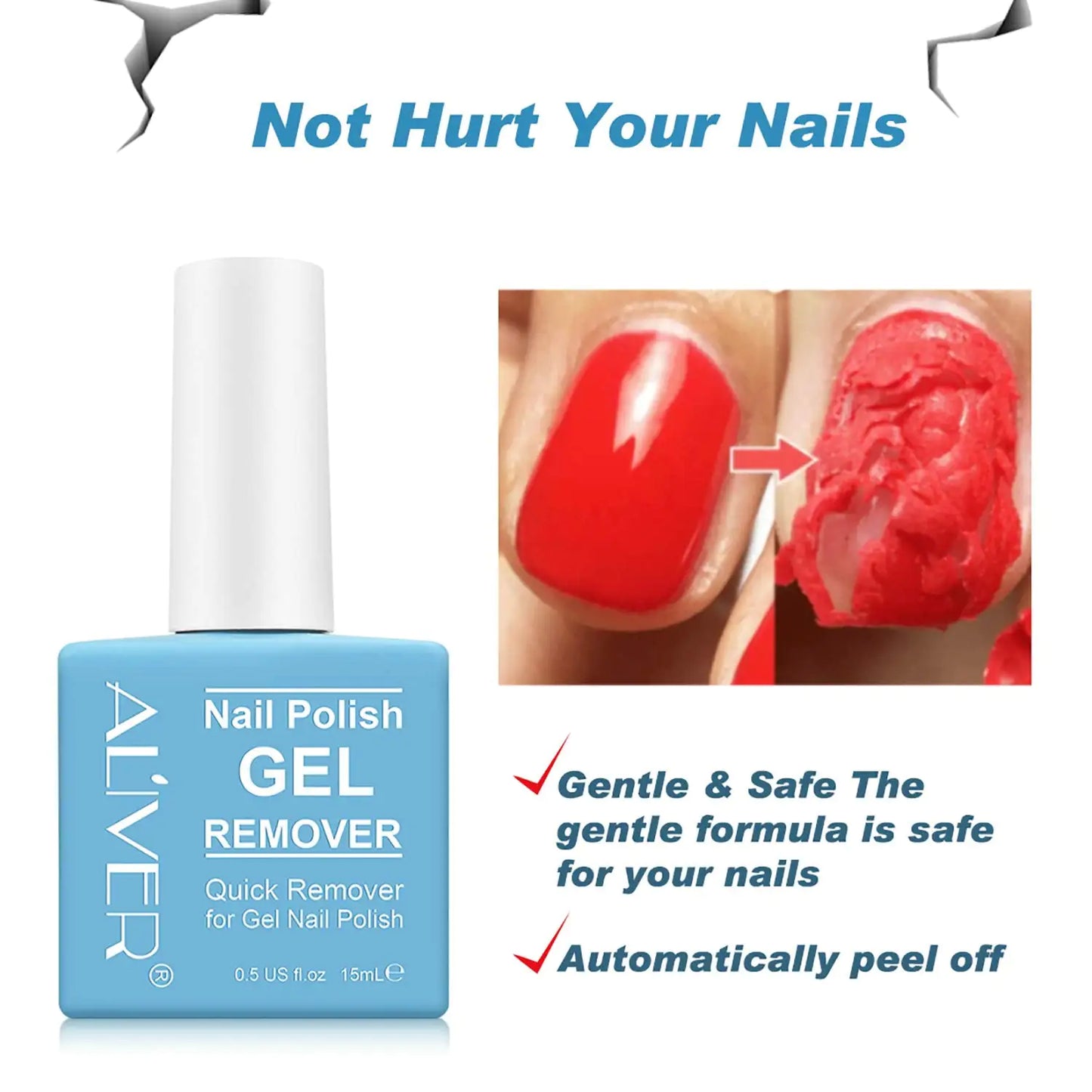 Tudiqe 3 Pack Gel Nail Polish Remover