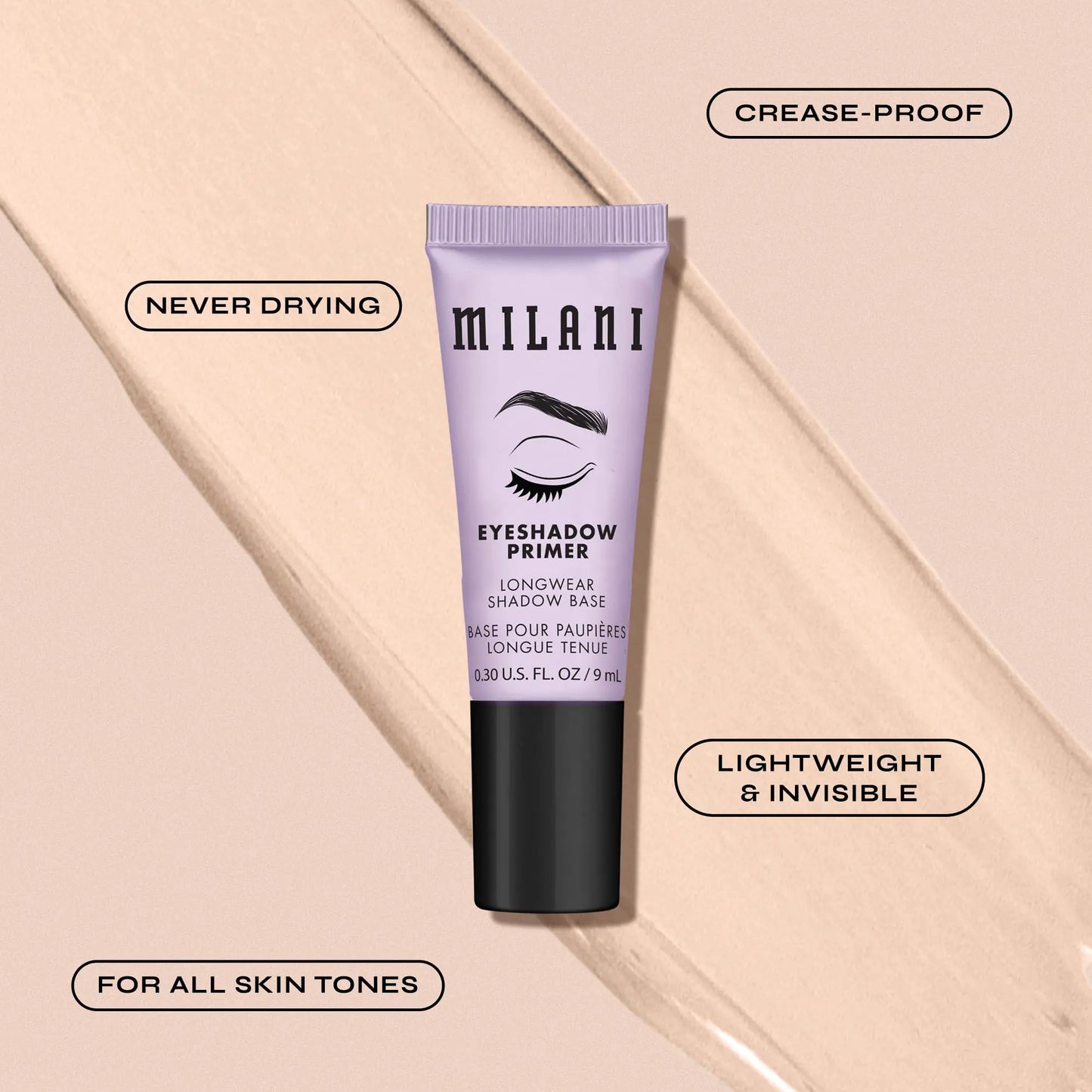 Milani Eyeshadow Primer - Nude (0.3 Fl. Oz.) Single