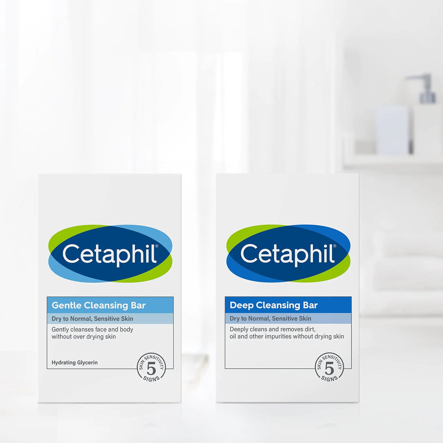 Cetaphil Bar Soap, Deep Cleansing Face and Body Bar