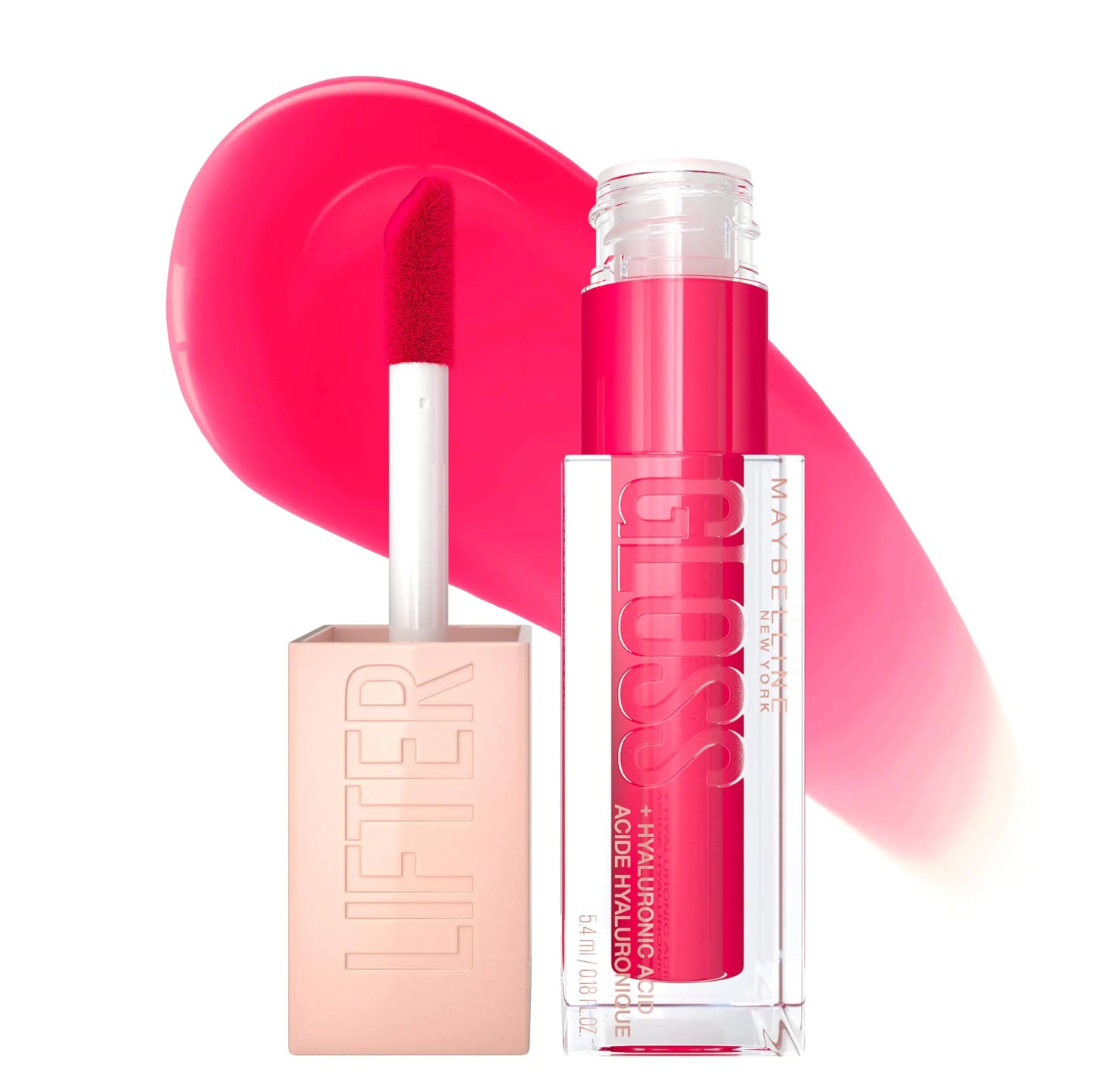 Maybelline Lifter Gloss, Hydrating Lip Gloss with Hyaluronic Acid