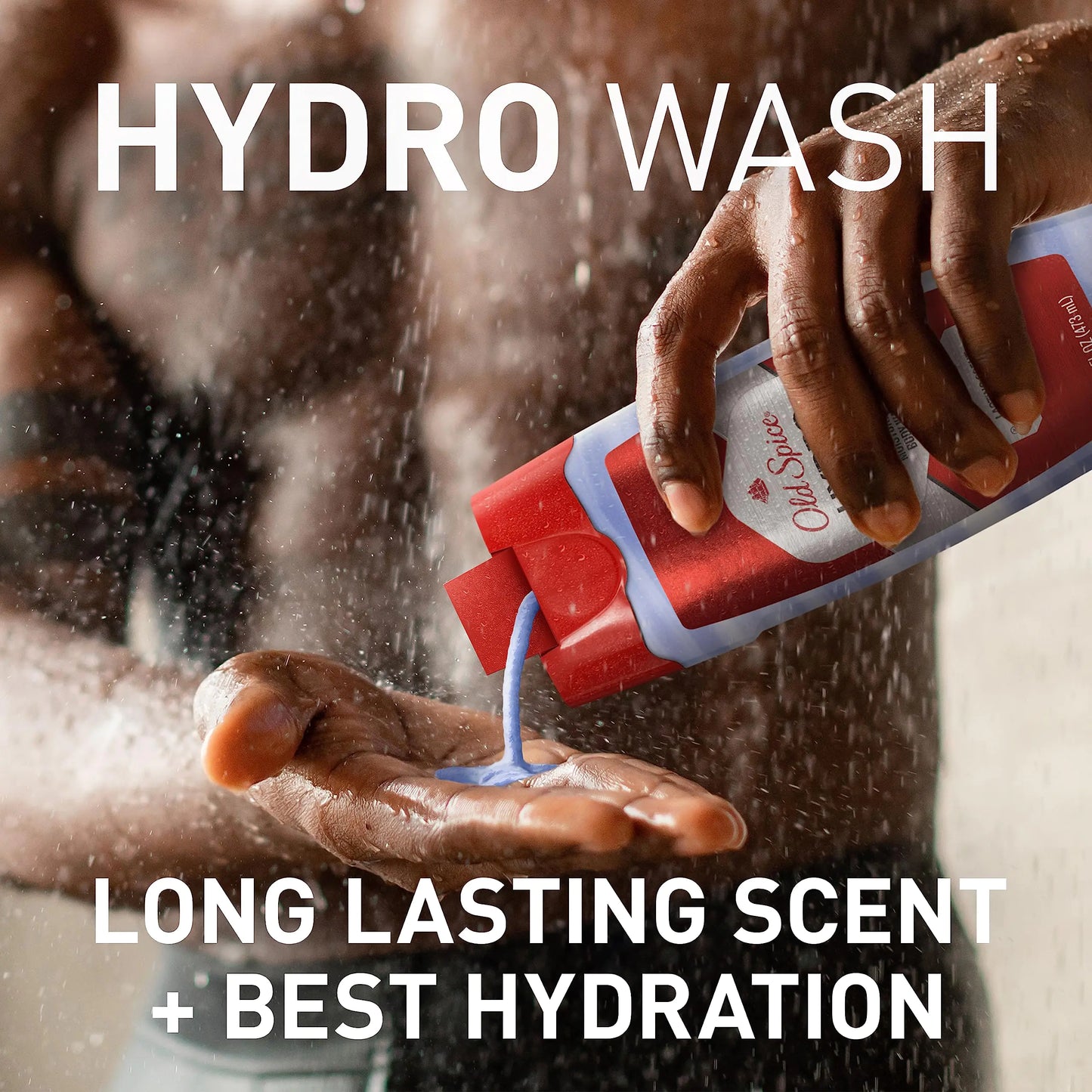 Old Spice Hydro Body Wash for Men, 2 in 1 Lasting Scent