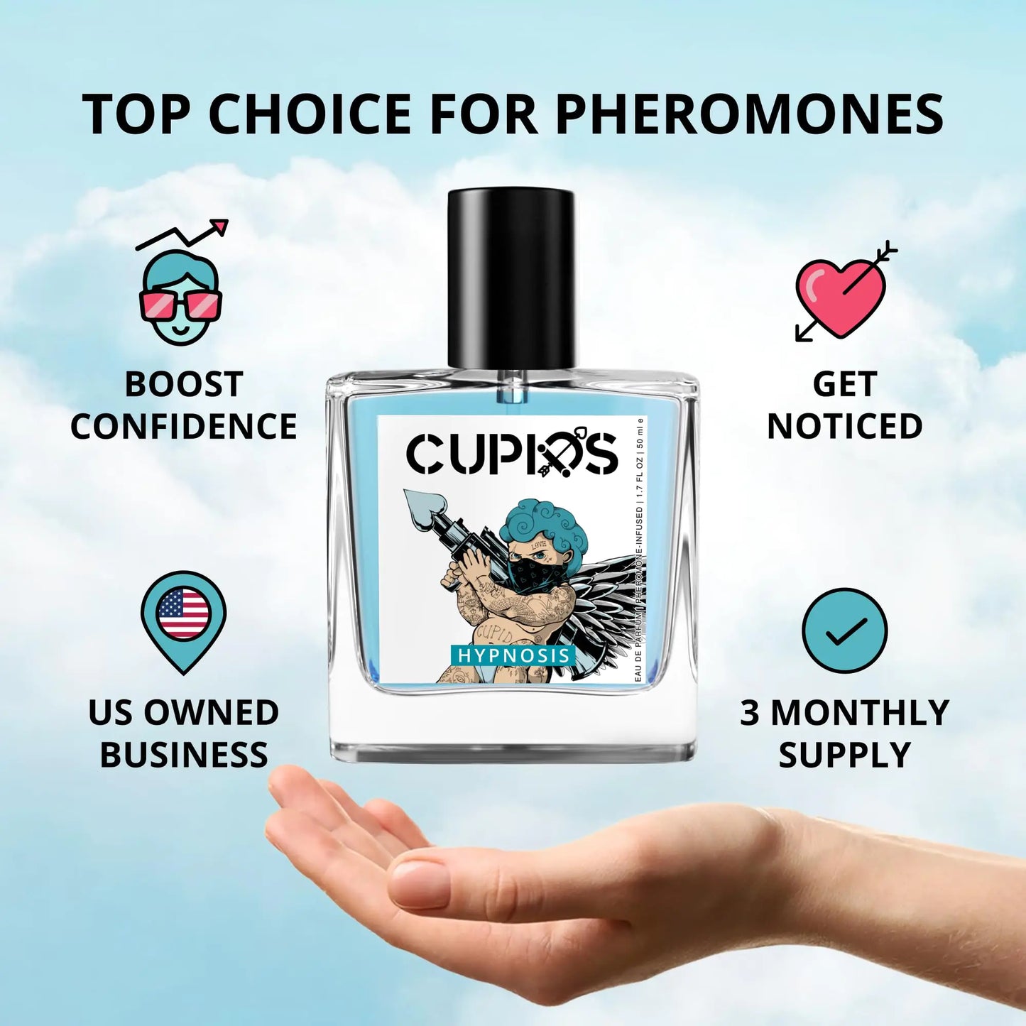 Original EDP Hypnosis 2.0 Pheromone-Infused Cologne for Men