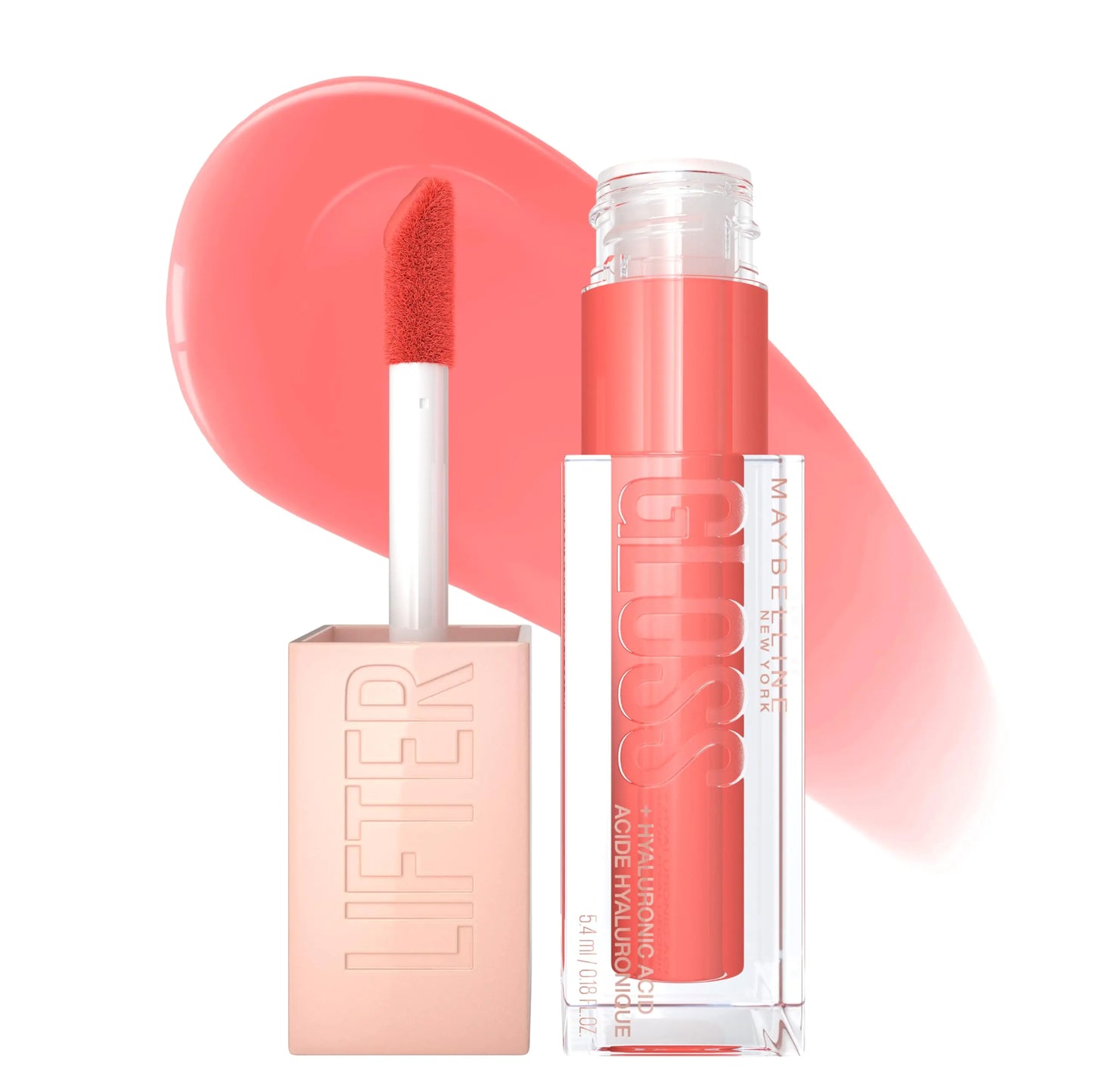 Maybelline Lifter Gloss, Hydrating Lip Gloss with Hyaluronic Acid