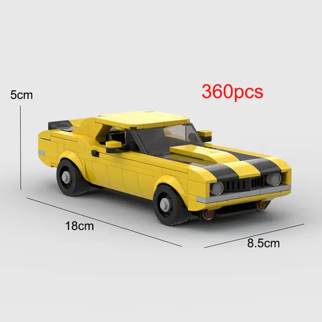 Nostalgic Camaro Z28 Racing Sports Brick Car