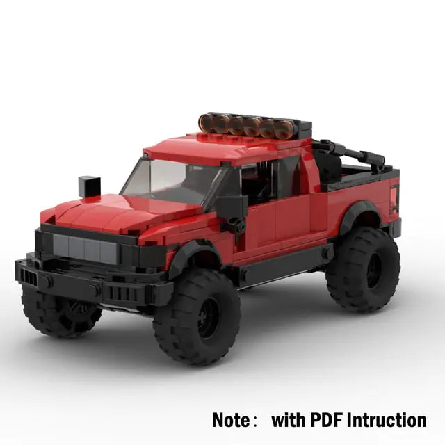 Technical Ford Raptors F-150 Pickup Truck Car Building Blocks