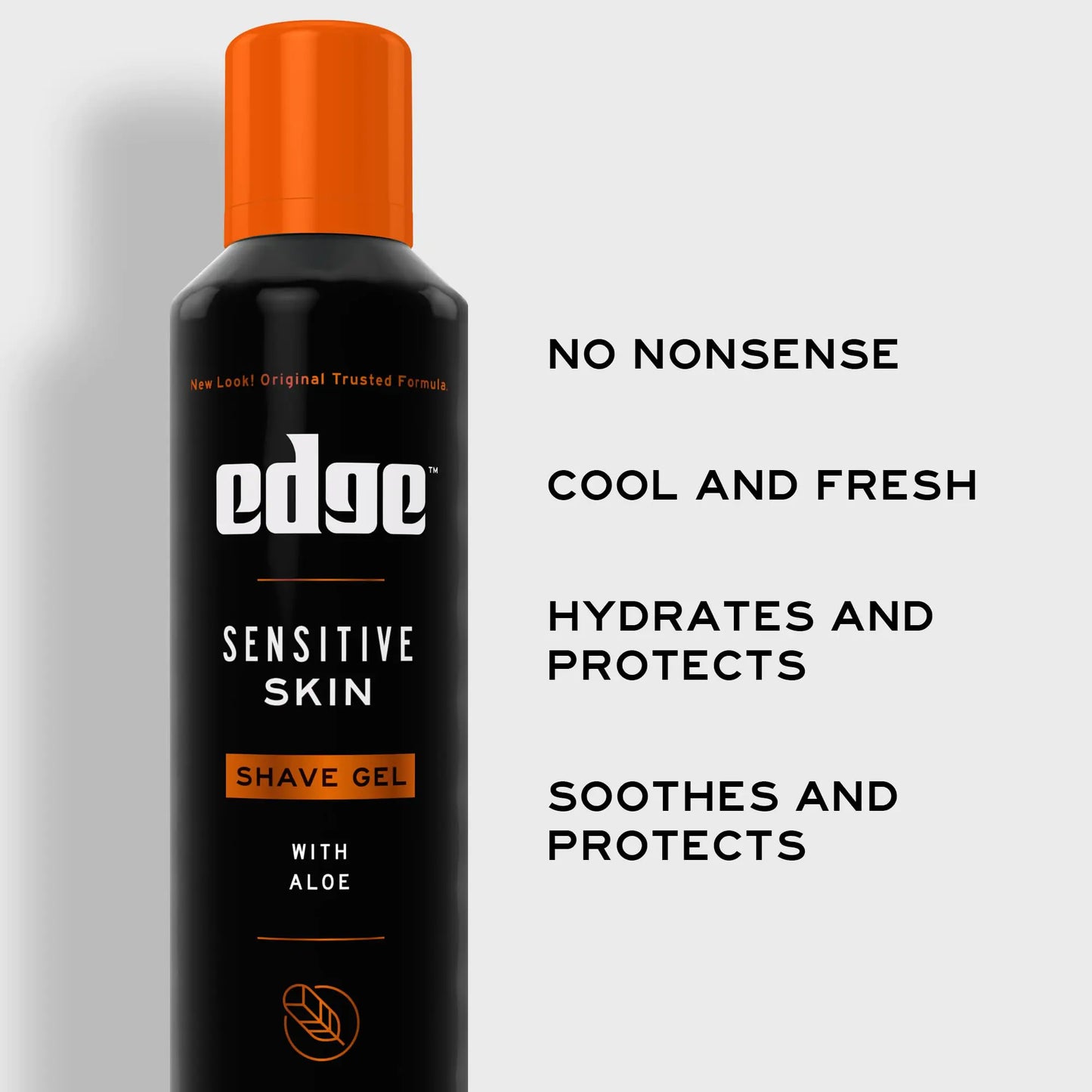 Edge Shaving Gel for Men, Sensitive Skin with Aloe