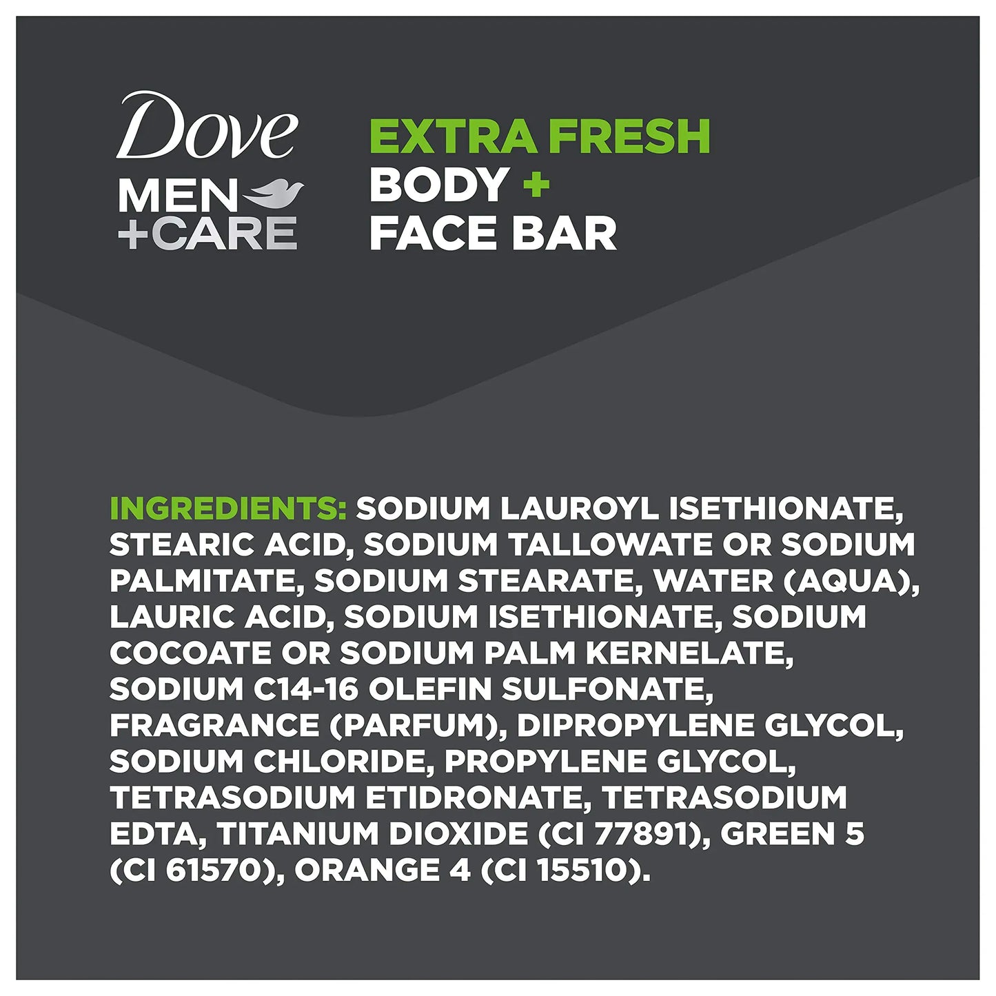 DOVE MEN + CARE 3 in 1 Bar Cleanser for Body, Face