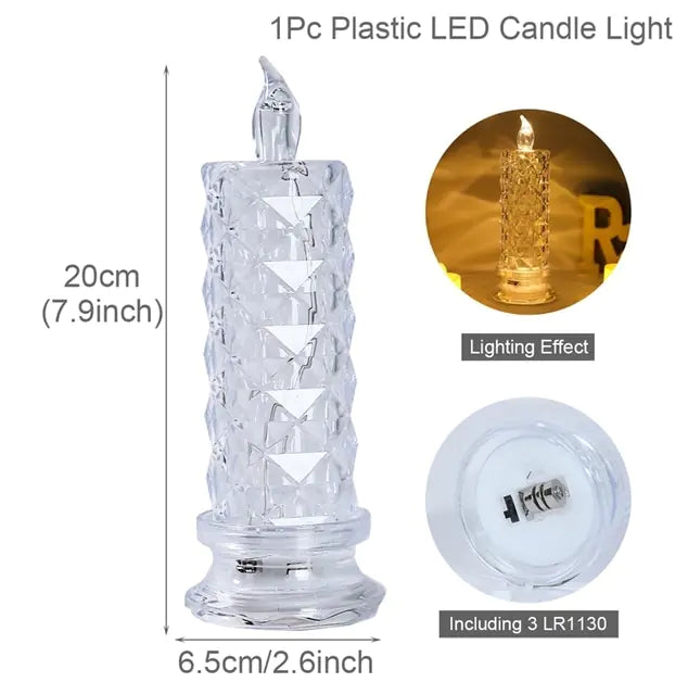 Crystal LED Table Night Lamp