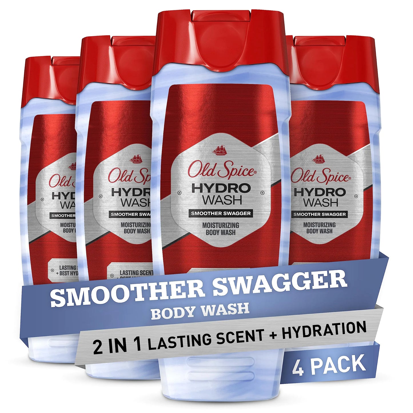 Old Spice Hydro Body Wash for Men, 2 in 1 Lasting Scent