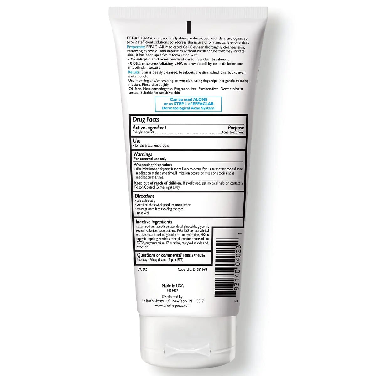 La Roche-Posay Effaclar Medicated Gel Cleanser