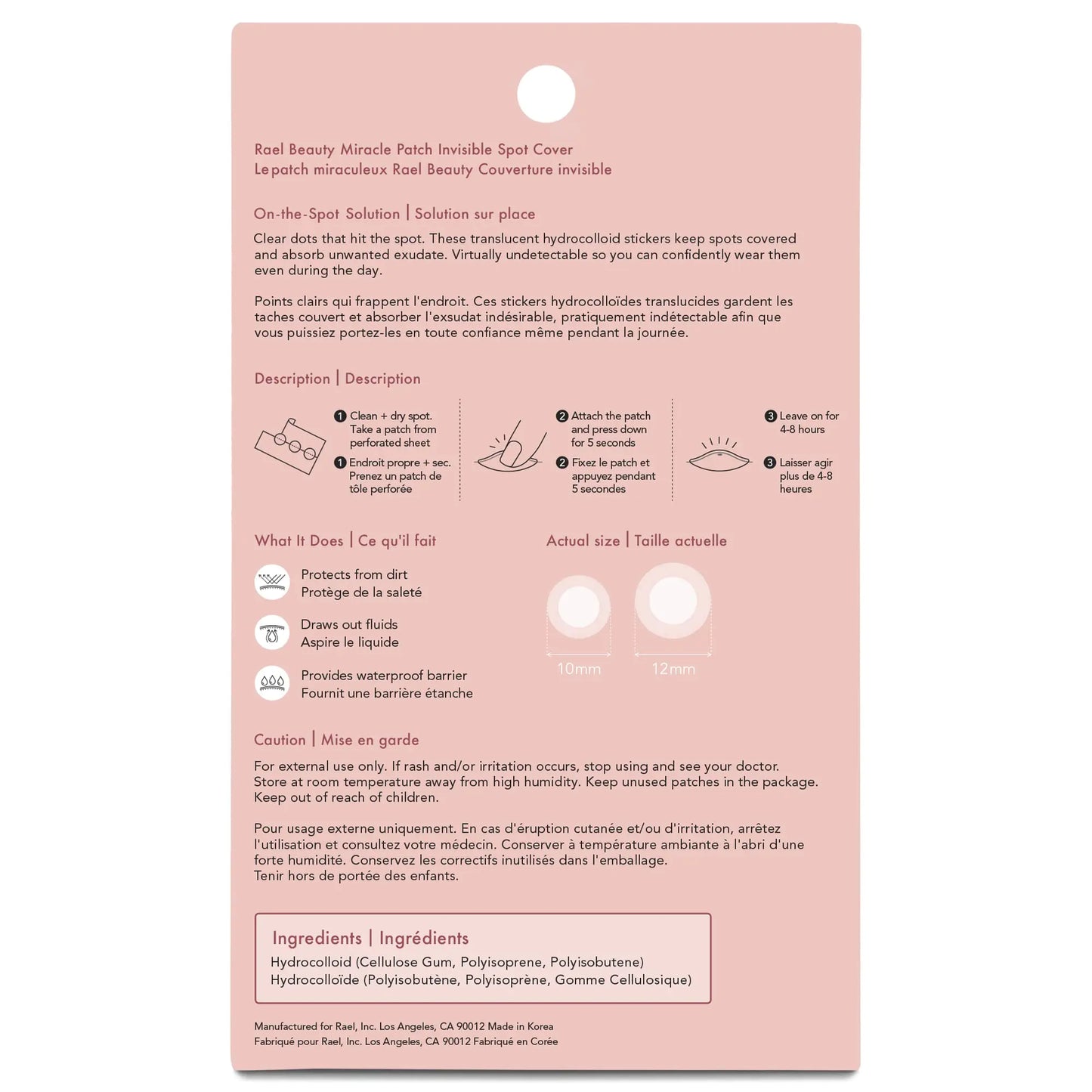 Rael Pimple Patches Miracle Invisible Spot Cover