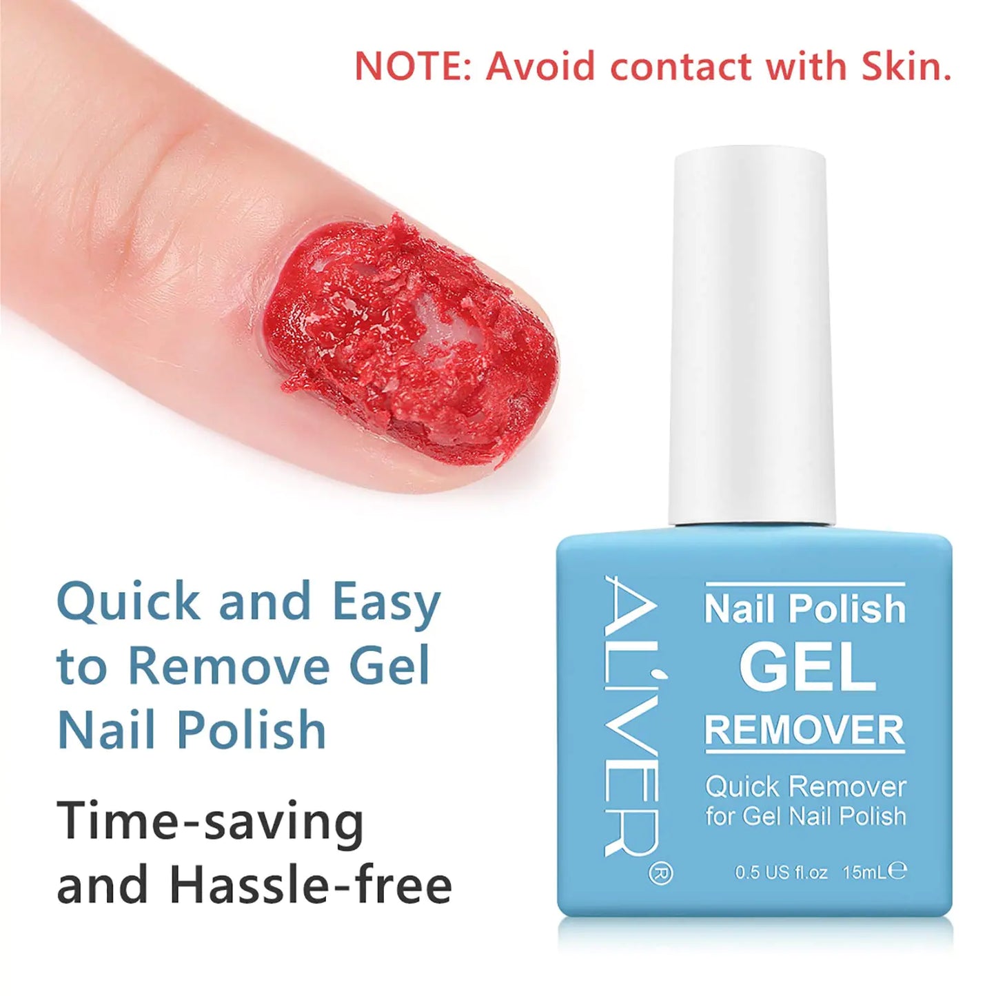 Tudiqe 3 Pack Gel Nail Polish Remover