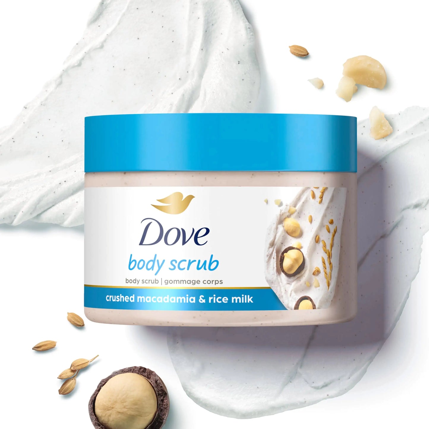 Dove Scrub Macadamia & Rice Milk