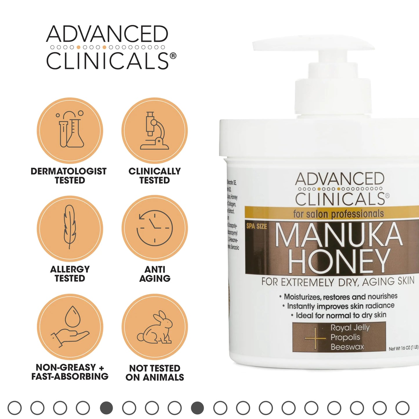 Advanced Clinicals Manuka Honey Cream