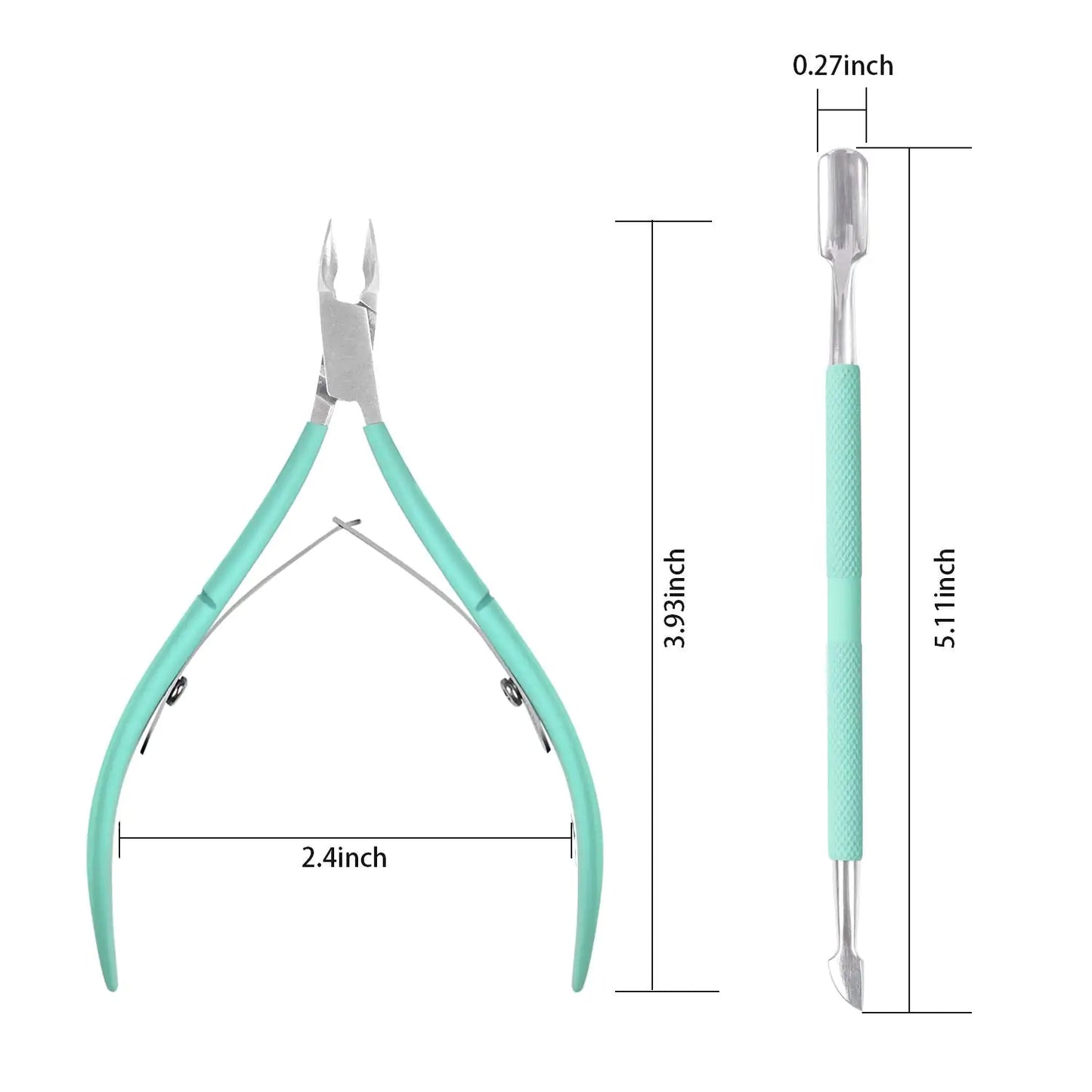 Ejiubas Cuticle Trimmer with Cuticle Pusher Cuticle Nipper