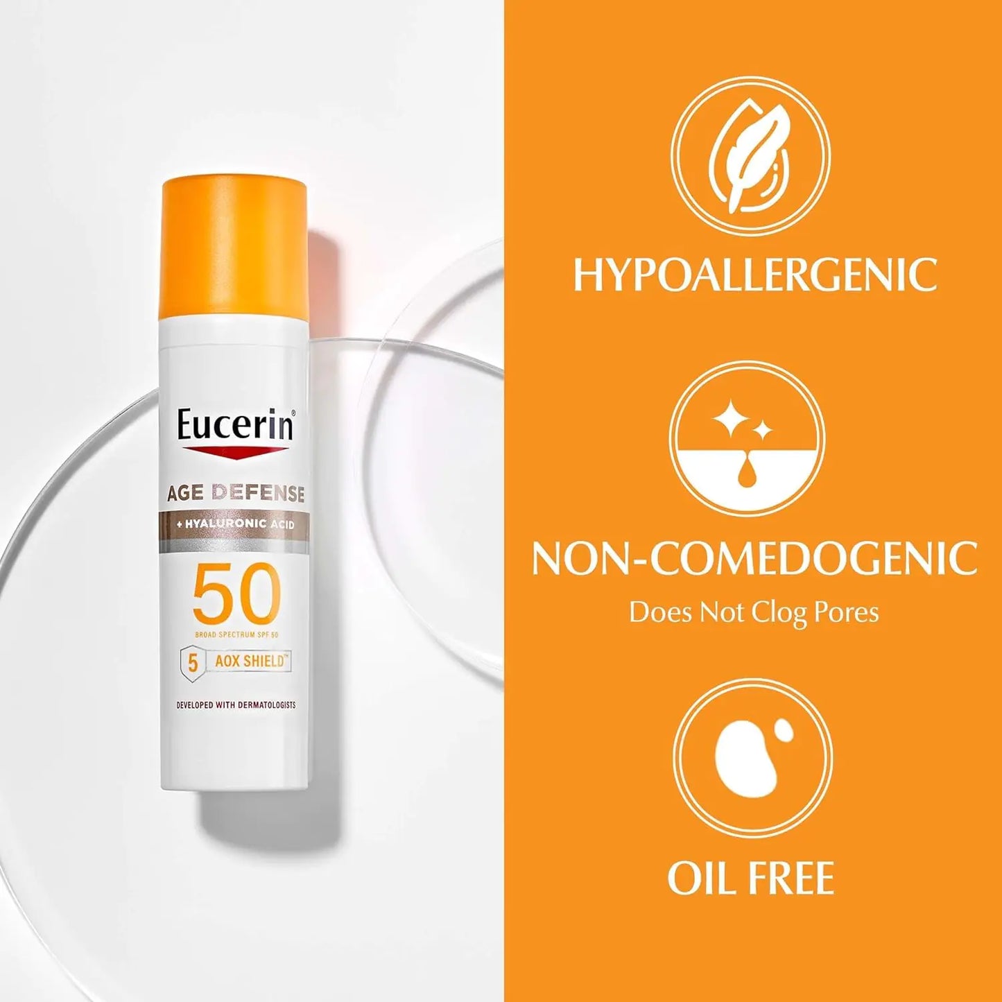 Eucerin Sun Age Defense SPF 50 Face Sunscreen Lotion