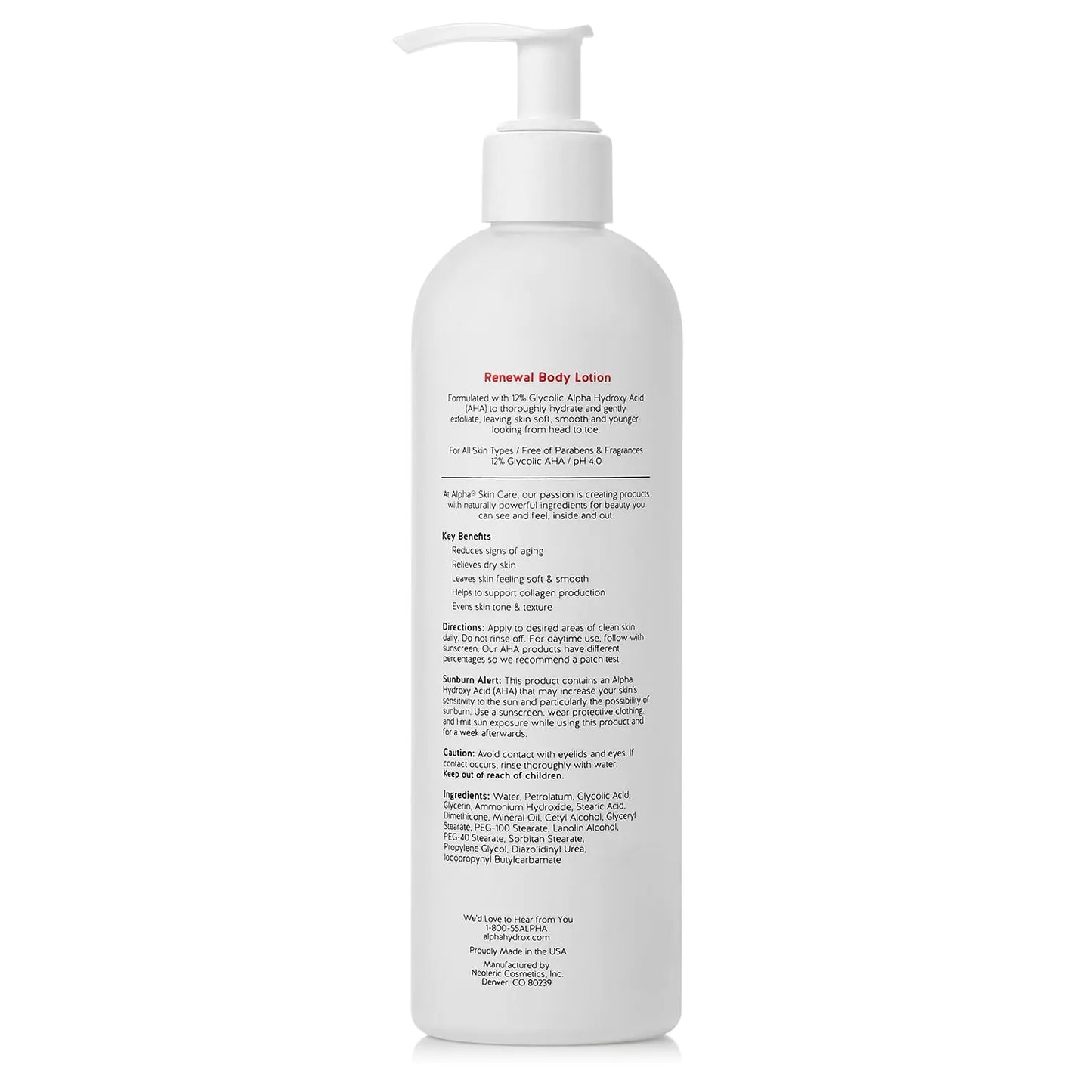 Alpha Skin Care Revitalizing Body Lotion