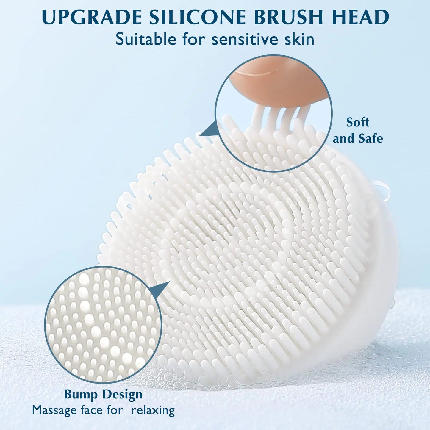 COSLUS Facial Cleansing Brush Silicone Face Scrubber