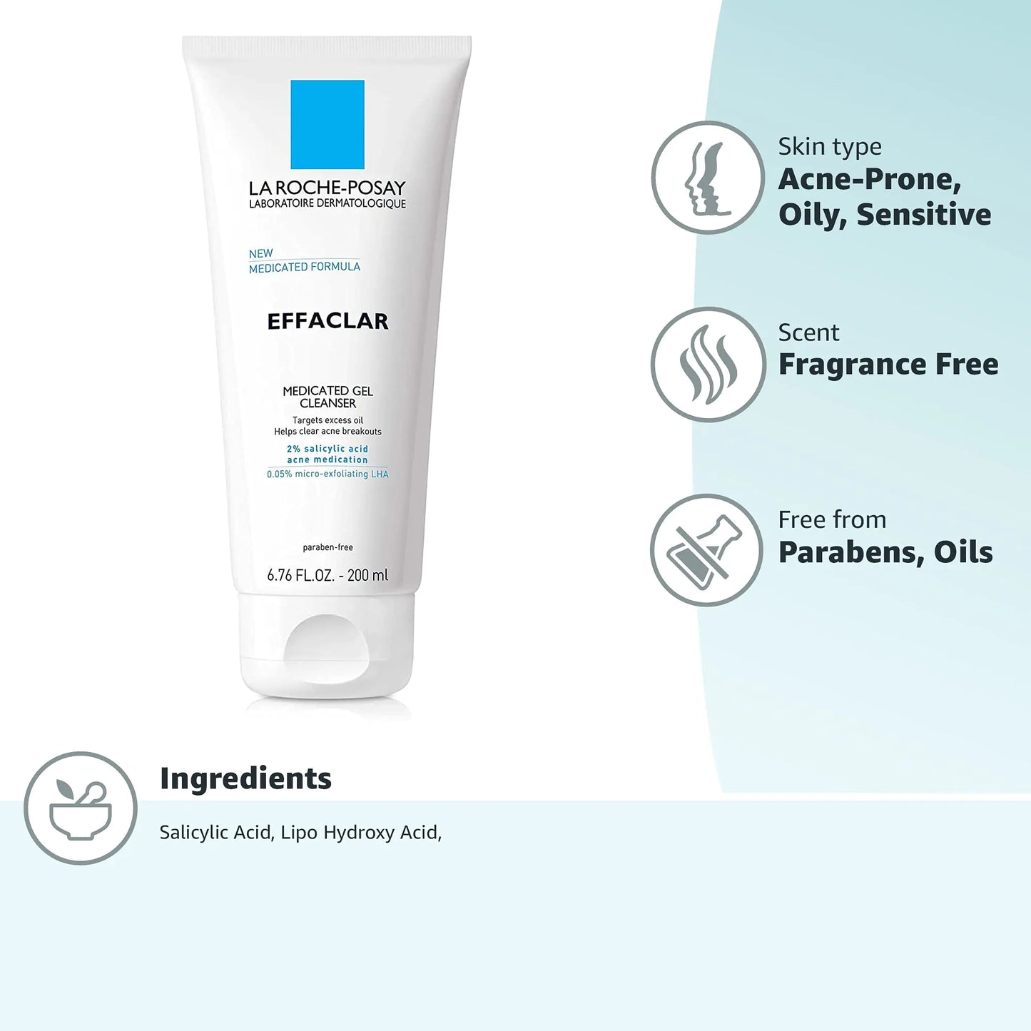 La Roche-Posay Effaclar Medicated Gel Cleanser