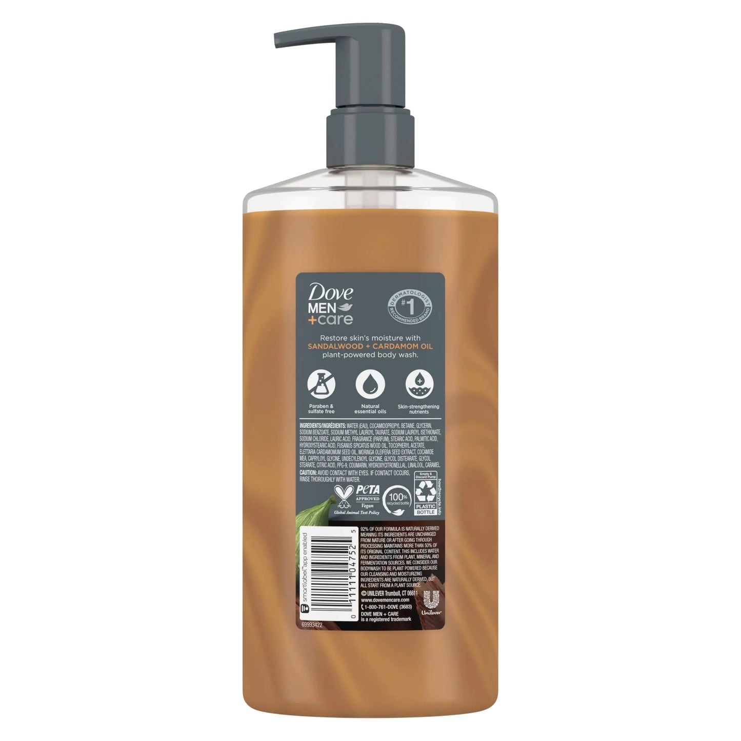 Dove Men+Care Body Wash Sandalwood + Cardamom Oil