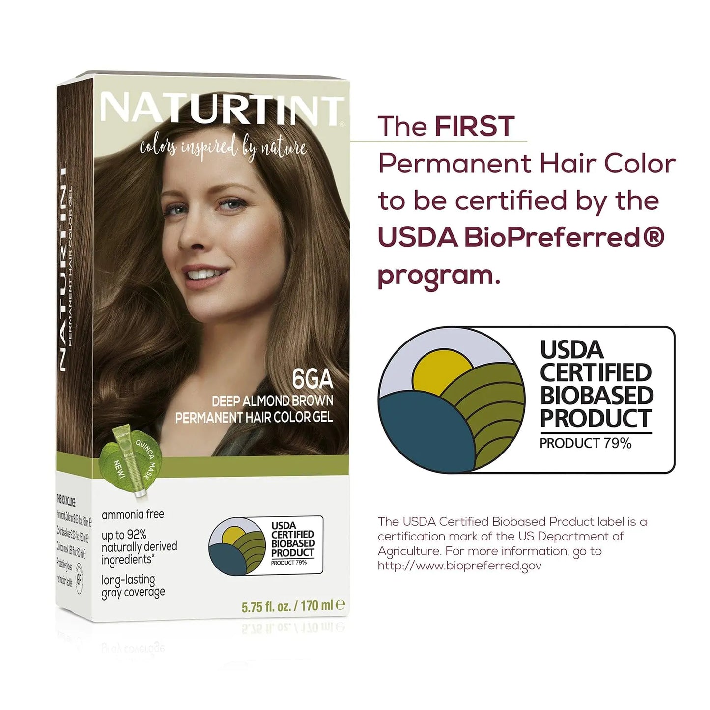 Naturtint 6GA Deep Almond Brown Permanent Hair Color