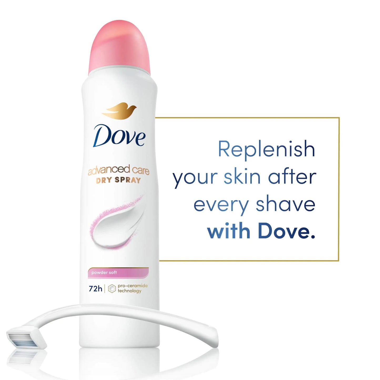 Dove Advanced Care Antiperspirant Deodorant Spray Powder Soft 3