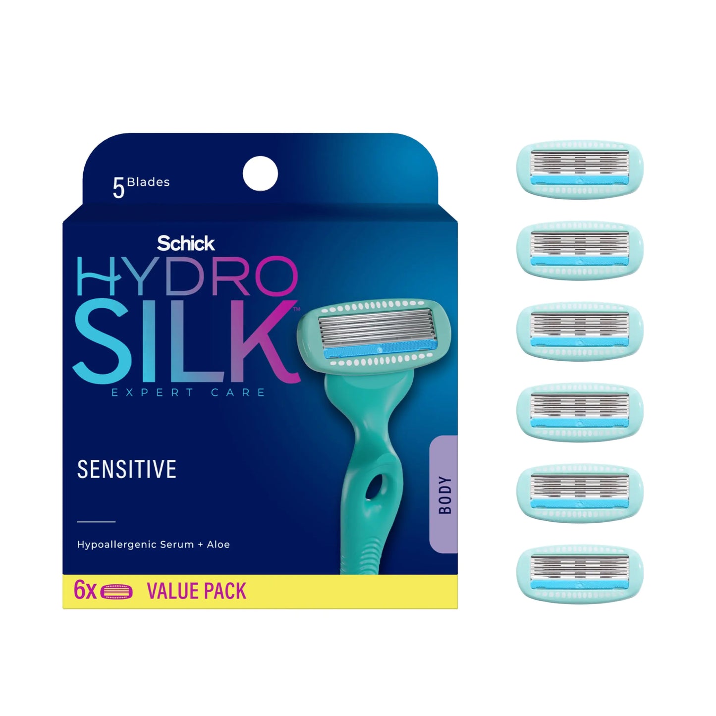 Schick Hydro Silk Sensitive Razor Blade Refills