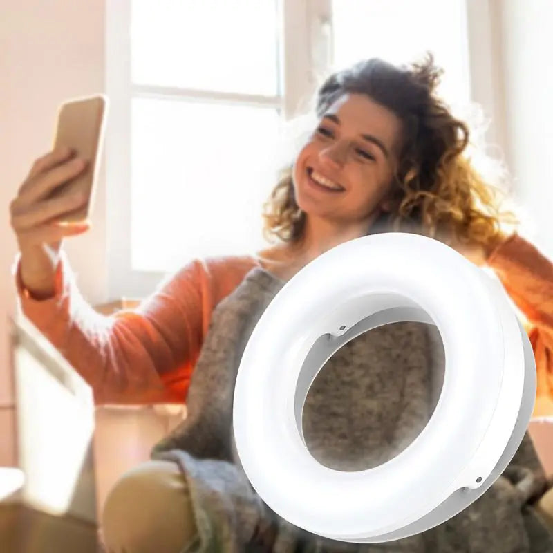 Selfie Light Ring Lights Led Circle Mini Light Clamp For Phones