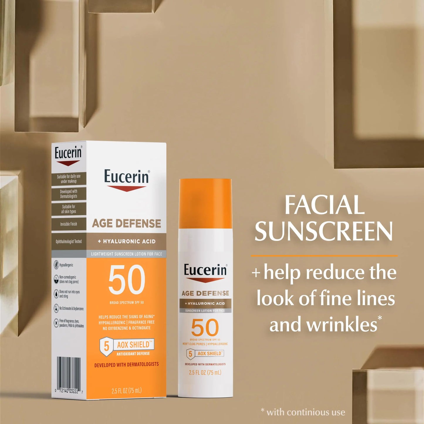 Eucerin Sun Age Defense SPF 50 Face Sunscreen Lotion