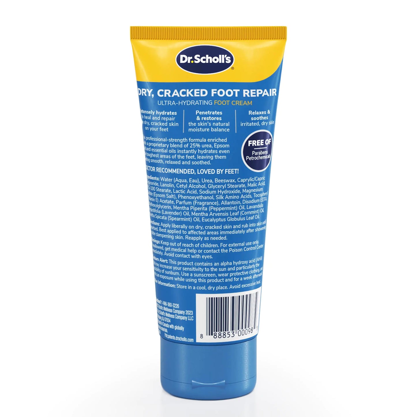 Dr. Scholl's Dry, Cracked Foot Repair Ultra-Hydrating Foot Cream Moisturizer