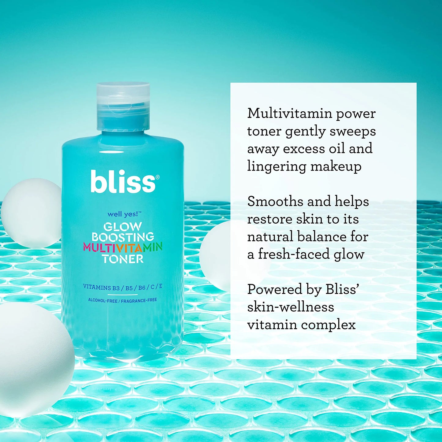 Bliss Well Yes Hydrating Toner with Vitamin B3, B5, B6, C & E